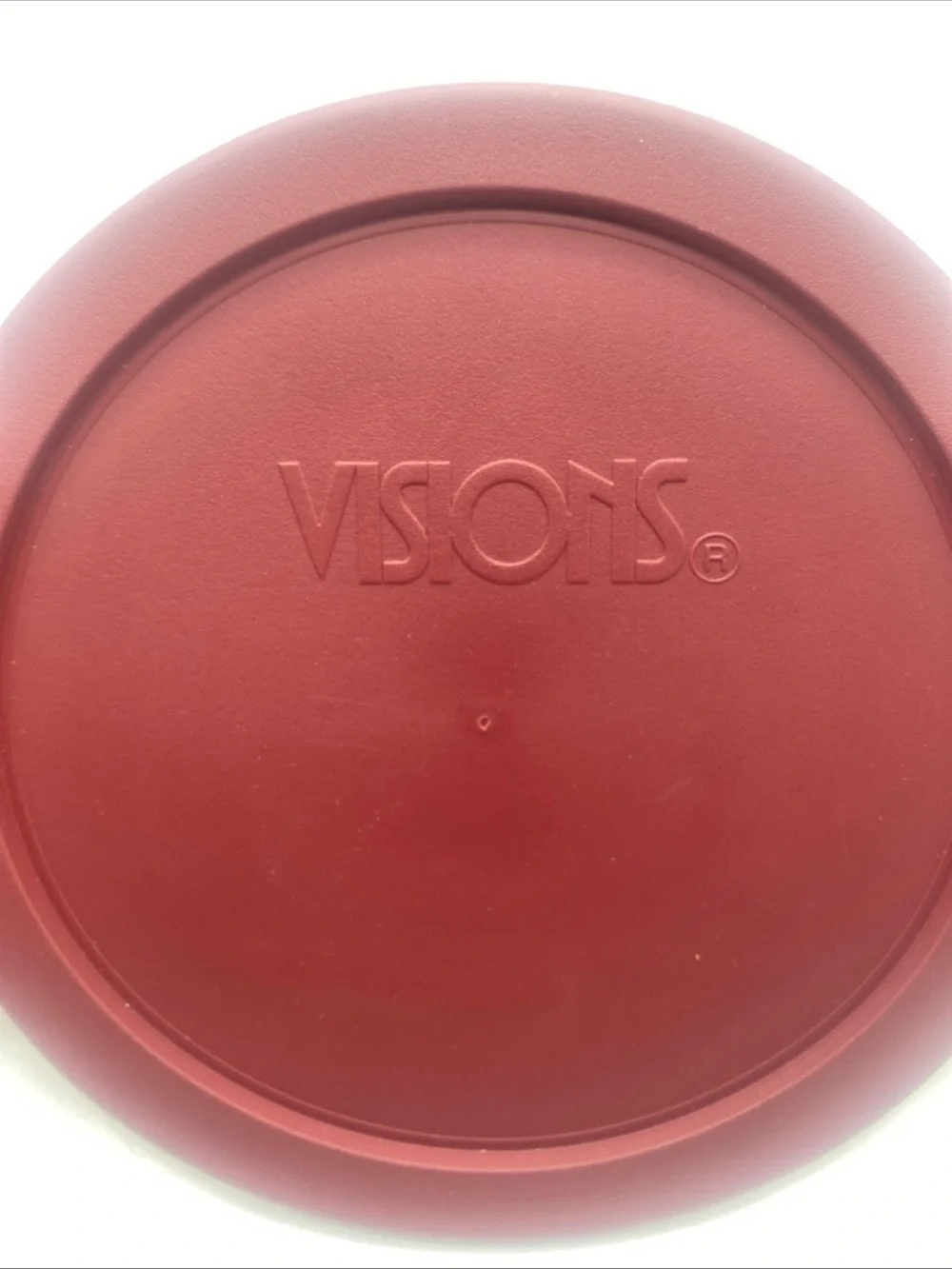 Visions CM8-PC 1 Qt Versa Pot Lid Maroon Corning Made In USA
